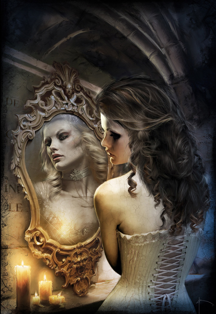 Andhema, peinture digitale en character design dark fantasy par le directeur créatif du Château de Saint-Chamarand Bruno Wagner Yayashin.