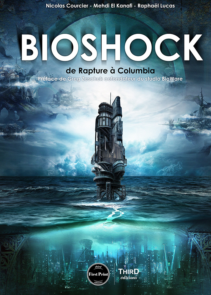 Illustration de couverture du livre Bioshock pour third Edition par l'illustrateur senior Yayashin (Bruno Wagner).