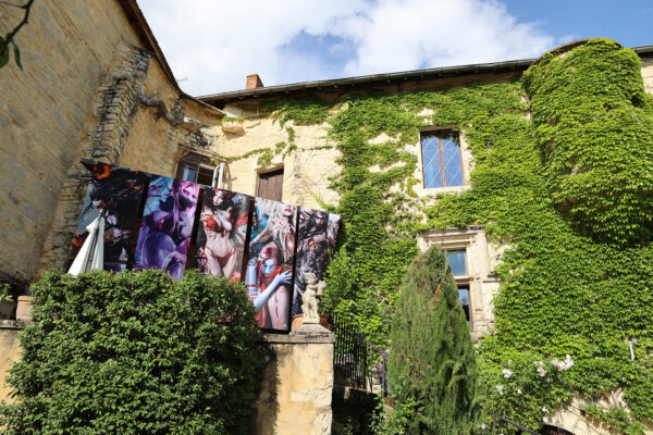 Exposition "Onirisme" de de Bruno Wagner (illustration Yayashin) et Xavier Artésien (Tailleur de pierre et Sculpteur) au Château de Saint Chamarand dans le Lot