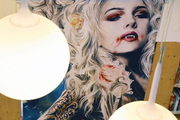 Vampire - Exposition "Fantasy Art" des illustration de Bruno Wagner (illustration Yayashin) à la BIG de Gourdon dans le Lot
