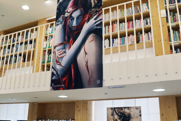 Vampire - Exposition "Fantasy Art" des illustration de Bruno Wagner (illustration Yayashin) à la BIG de Gourdon dans le Lot